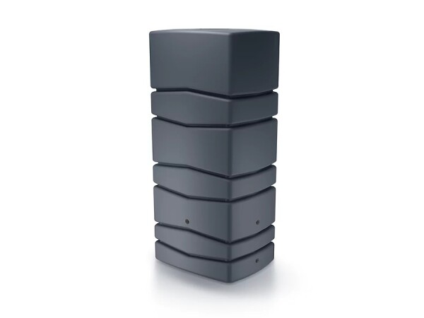 Sud na dažďovú vodu – Aqua Tower 650 l (š. 57 cm × d. 78 cm × v. 165 cm), antracit