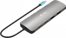 I-TEC I-TEC USB-C Metal Nano Dock 2x HDMI 1x GLAN 2x USB 3.2 2x USB 2.0 1x USB-C 3.2 Gen.1 Data 1x USB-C 100W PD + Charger 112W