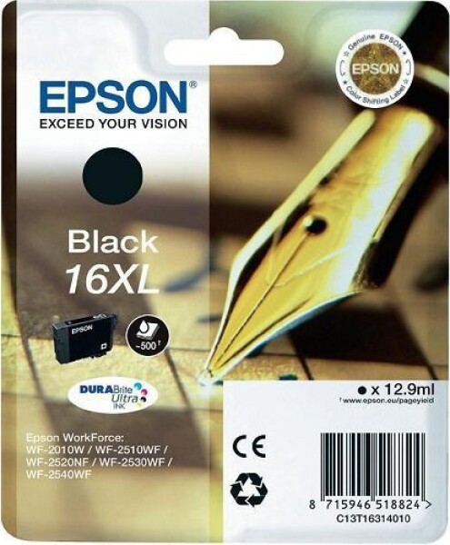 Epson Epson Toner Wf2010 16Xl T1631 Black 12,9Ml