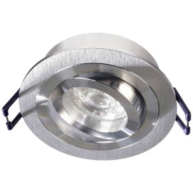Deko Light Einbauring 80 GU5.3 110222 krúžok pre stropnú montáž LED , halogénová žiarovka GU5.3, MR 16 35 W strieborná; 110222