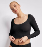 ZERO Feel Bliss Top Long Sleeve. - BLACK - black 0004 - SLOGGI BLACK XS