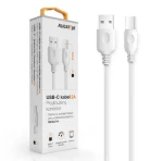Aligator Dátový a nabíjací kábel USB-C / 7,00 mm / dĺžka 1m / 2A / USB 2.0 / biely (DKAC82WT)