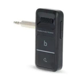 Nedis Bluetooth Prijímač čierna / Výstupný konektor: USB-C Zásuvka / 3.5 mm / AAC / SBC / Funkcia automatického vypnutia (BTRC3024BK)