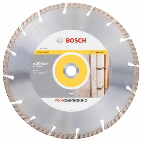 Bosch Accessories 2608615067 Standard for Universal Speed diamantový rezný kotúč Priemer 300 mm Ø otvoru 22.23 mm 1 ks; 2608615067