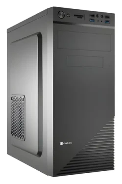 Natec CABASSU G2 čierna / Skriňa / Midi Tower / ATX, Micro-ATX, Mini-ITX / 2x USB-A 3.0, 2x USB-A 2.0 / čítačka kariet (NPC-2024)