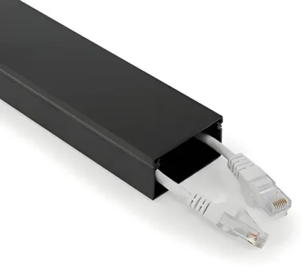 Nedis Káblový organizér čierna / Organizér káblov / hliníkový / max. O 25 mm / 1 ks (CMDT5025BK110)