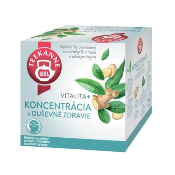 TEEKANNE Vitalita + koncentrácia čaj 10 x 1,8 g