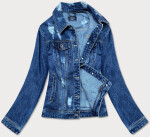 Tmavě modrá dámská džínová bunda model 17149379 Mila Premium Barva: odcienie niebieskiego, Velikost: