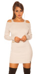 Sexy KouCla knit dress/longjumper carmen neckline Einheitsgroesse