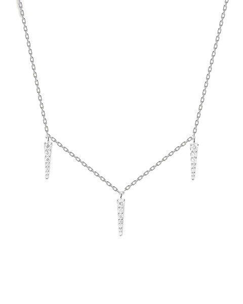 PDPAOLA Štýlový strieborný náhrdelník Peak Supreme Essentials CO02-477-U