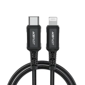 Acefast C4-01 čierna / Dátový kábel / USB-C - Lightning / 1,8 m / PD 30W (3A) / 480 Mb/s
