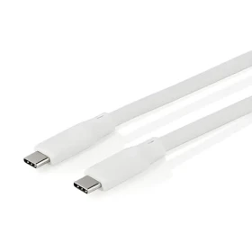 Nedis USB-C - USB-C biela / Kábel / Silikónový / USB 3.2 Gen 1 / 60 W / 5 Gbps / 4K 60Hz / 1,5 m (CCGB64800WT15)