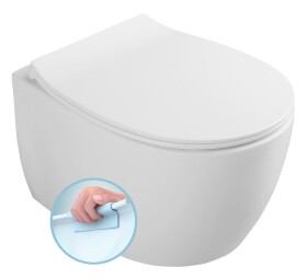 ISVEA - SENTIMENTI závesná WC misa, Rimless, 36x51cm, biela 10AR02014