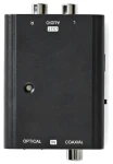 Nedis prevodník digitálneho audia na RCA / Audio prevodník / Toslink/RCA vstup / 2x RCA výstup / USB napájanie (ACON2509BK)