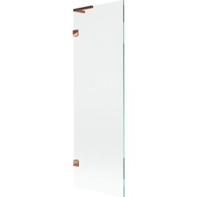 MEXEN/S - Lunar L vaňová zástena FIX 60 x 150, transparent, ružové zlato 897L-060-000-60-00