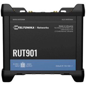 Teltonika Router LTE RUT901 (Cat 4), 3G, 2G, 2xSIM, 4xRJ45, WiFi