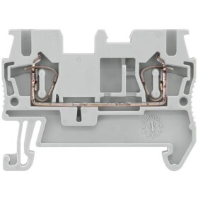 Siemens 8WH20000AF00 priechodná svorka prípojka s pružinovým protiťahom sivá 50 ks; 8WH20000AF00