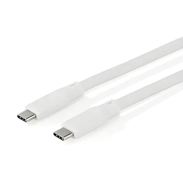 Nedis USB-C - USB-C biela / Kábel / Silikónový / USB 3.2 Gen 1 / 60 W / 5 Gbps / 4K 60Hz / 1,5 m (CCGB64800WT15)