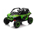 Mamido Mamido Elektrické autíčko Buggy UTV KCK 4x4 zelené 24V | 800W | 50 kg | EVA | LED | 2,4 Ghz | ECO koža