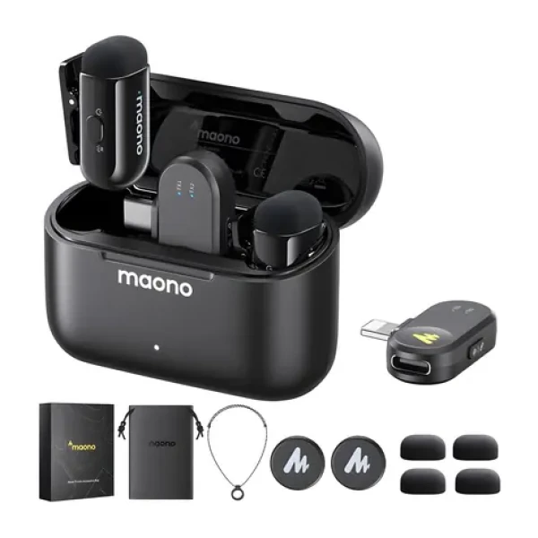 Maono WM622 PBC2 / Bezdrôtový mikrofónny systém / MFi / Lightning + USB-C / iOS 18 / až 100 m (WM622 PBC2)
