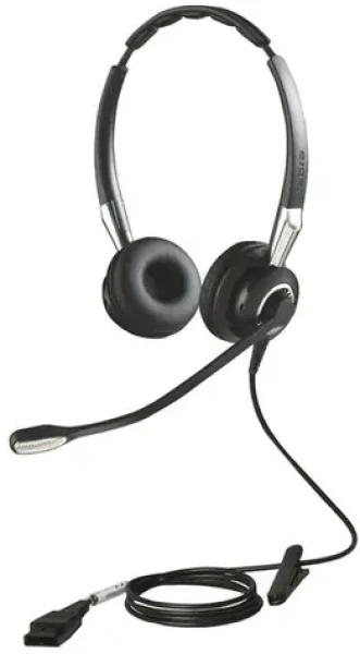 Jabra BIZ 2400 II čierno-strieborná / Pre callcentrá / Stereo / QD (2489-820-209)