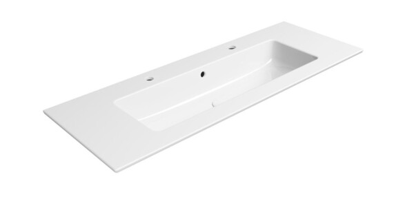 GSI - PURA keramické dvojumývadlo Slim 122x46cm, biela ExtraGlaze 8887211