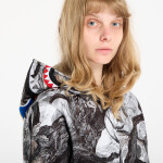 Mikina A BATHING APE Tree Edge Camo Shark Relaxed Fit Full Zip Hoodie UNISEX White L