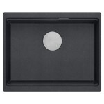 Quadron - Granitový drez Logan 100 Black Metallic Oceľ HQJ6045U8_BS_U