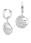 Guess Kruhové náušnice s prívesky Moon Phases JUBE01192JWRH