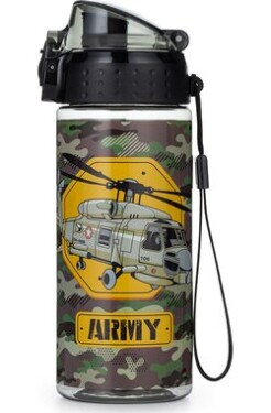 OXYBAG Fľaša na pitie OXY CLICK Army Helikoptéra 500 ml (152440)