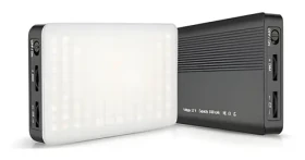 RealPower VL-1 Lights On Video čierna / LED video svetlo / 120 LED / 1250 lm / 3200-6500K / USB-C (406924)