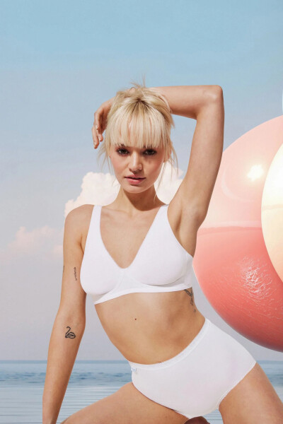Dámske nohavičky Basic Maxi White 3 Pack - Sloggi Bílá 6XL