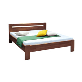 Drevená posteľ Maribo 160x200, tmavý orech