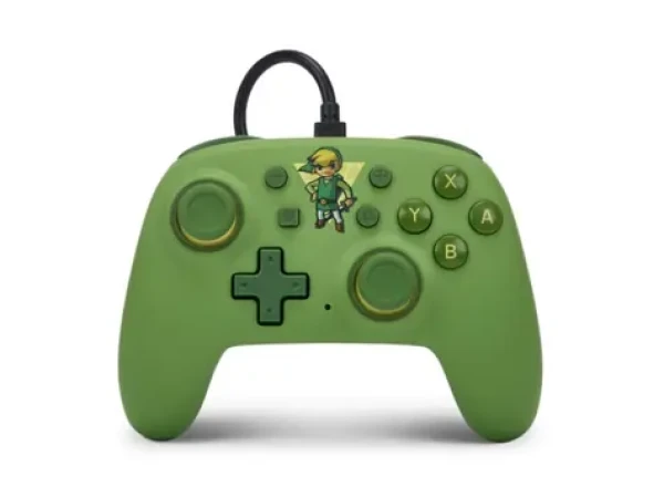 PowerA Nano Controller Toon Link / Herný ovládač / drôtový / USB / Nintendo Switch (NSGP0203-01)