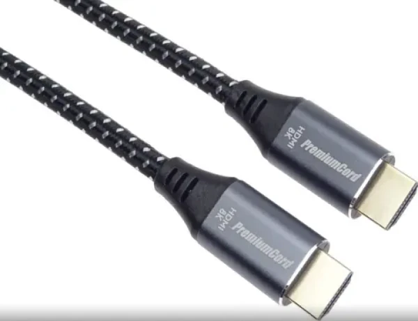 PremiumCord ULTRA HDMI 2.1 kábel / High Speed + Ethernet / 8K @ 60Hz / pozlátené konektory / 5 m (KPHDM21S5)