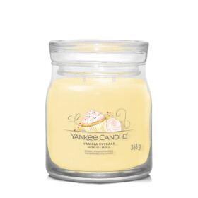 Yankee Candle Signature Vanilla Cupcake stredný pohár 368g / doba horenia až: 50 h (5038581129099)