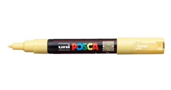 POSCA PC-1MC slamovo žltá / Popisovač / Extrafíny hrot 0,7 mm / rýchloschnúci (186706)