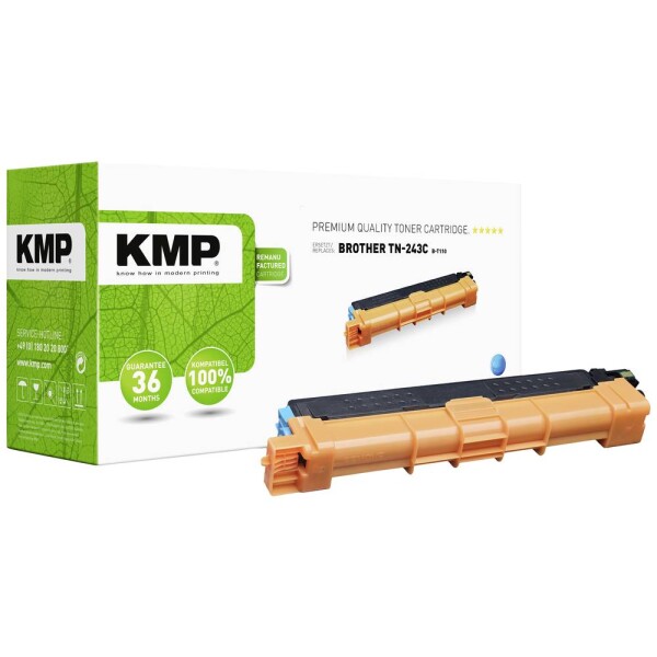 KMP B-T110 toner náhradný Brother TN243C zelenomodrá 1000 Seiten kompatibilná náplň do tlačiarne; 1268,0003