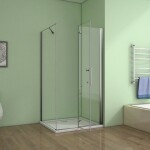 H K - Sprchovací kút SOLO B8 76x100x185 so zalamovacími dverami SE-SOLOB87610
