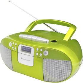 Soundmaster SCD7800GR rádio s kazetovým prehrávačom DAB+, FM AUX, CD, kazeta, USB funkcia alarmu zelená; SCD7800GR