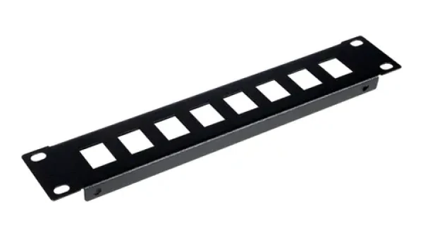 Equip EZKP-10-B čierna / Patch panel / 10" / 1U / pre Keystone RJ45 / kov (EZKP-10-B)