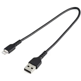 StarTech čierna / Dátový kábel / USB-A na Lightning / 0,3 m (RUSBLTMM30CMB)