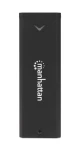 Manhattan externý box na M.2 NVMe SSD čierny / Externý box / USB-C / USB 3.2 Gen2 10 Gbit/s / hliník (130530)