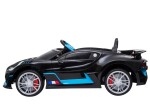 Mamido Detské elektrické autíčko Bugatti Divo lakované čierne