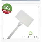Quadrios 25CA581 25CA581 značenie káblov Potlačiteľná plocha: 25 x 15 mm biela 50 ks; 25CA581
