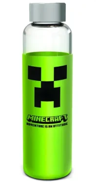 STOR Fľaša na pitie Minecraft / Sklo / 585 ml (ST00443EPM)