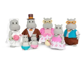 Li'l Woodzeez Rodina hrochov svadobné Pitterpotemus
