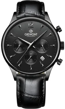 Giewont GW6310-A1 čierne / Pánske hodinky / Chronograph / Zafírové sklo (GW6310-A1)