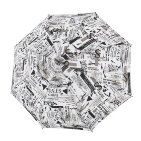 Palicový dáždnik Doppler Fiber Flex AC Scribble White