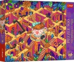Trefl Puzzle The Impossible Maze: Šťastní jazvečíci